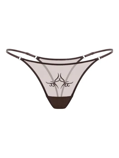 Zhilyova Tribal Gravity G-string Brown 134270228