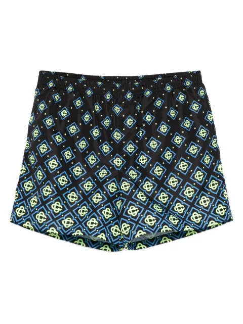 Casablanca degrade monogram-print swim shorts Black MSP26TR032
