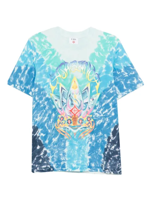 Casablanca Surf Lotus tie-dye T-shirt Blue MSP26JTS001
