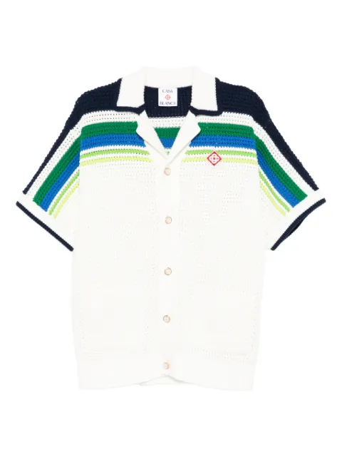 Casablanca striped shirt White MSP26KW1172