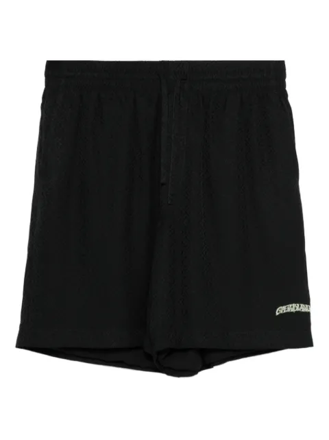 Casablanca logo-print silk shorts Black MSP26TR399