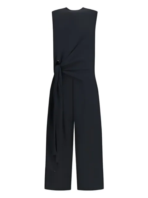 Alaïa cut-out tie-waist jumpsuit Black AA9U0023W071B