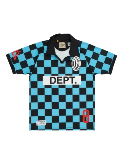 GALLERY DEPT. checked soccer jersey Black C7A5A3J4