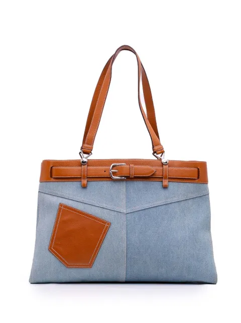 Christian Dior Pre-Owned 2002 Denim Jeans Pocket tote bag Blue QI526YAWV4FTY2DN