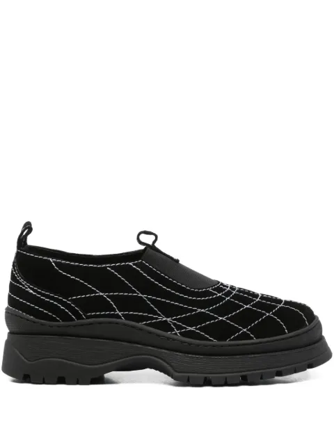 Nicole Saldaña Sacha leather loafers Black FSLDWSAC109001