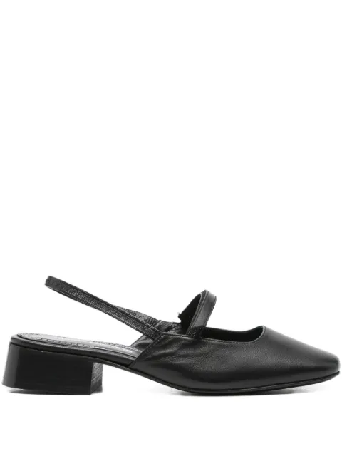Nicole Saldaña Poppy slingback block-heel mules Black FSLDWPOP109009
