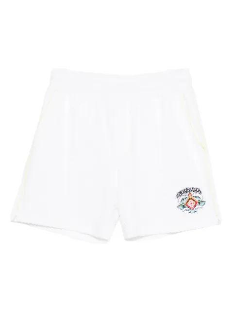 Casablanca towelling monogram shorts White MSP26JTR271