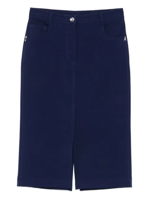 Patrizia Pepe five-pocket midi skirt Blue 8G0495A375