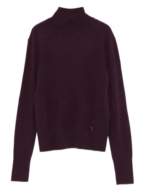 Patrizia Pepe turtleneck cashmere sweater Purple 8K0319K247