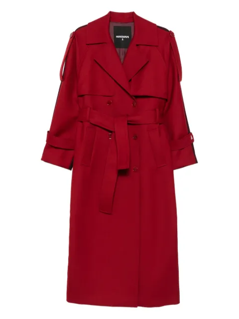 Patrizia Pepe double-breasted wool trench coat Red 8O0188A630