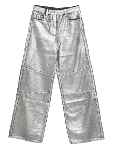 Patrizia Pepe panelled trousers Silver 8P0737D114