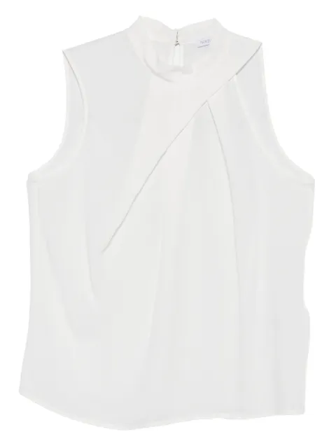 Patrizia Pepe draped cowl-neck top White 8C0811A8I1