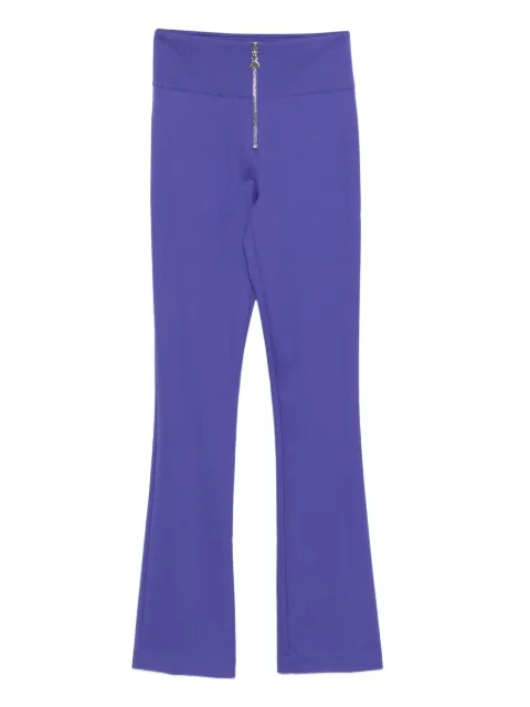 Patrizia Pepe high-waisted flared trousers Purple 8P0728A025