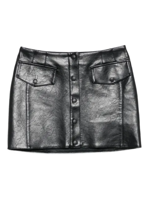 Patrizia Pepe button-fastening pocket mini skirt Black 8G0488E070