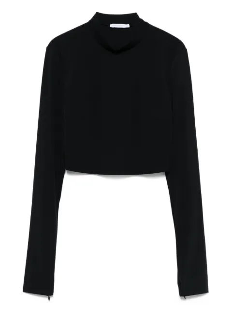 Patrizia Pepe long-sleeve high-neck top Black 8M1736J129