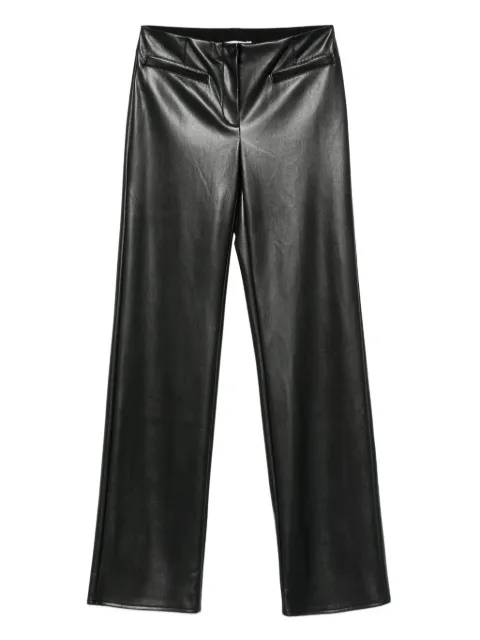 Patrizia Pepe coated flare trousers Black 8P0757E005