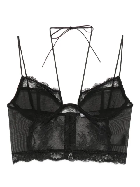 Patrizia Pepe lace bustier bra Black 8I0179A602