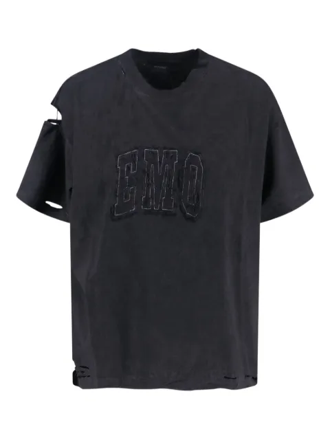 Balenciaga destroyed logo T-shirt Black 826344TSVP4