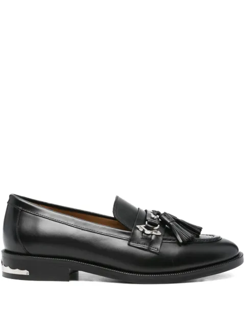 Toga Virilis tassel-embellished metal-detail loafers Black FTVRM1422090A9