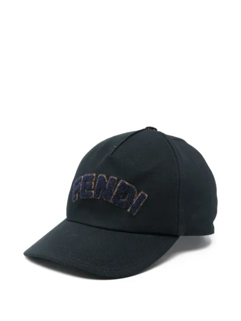 FENDI canvas baseball cap Blue FXQ768AVG3