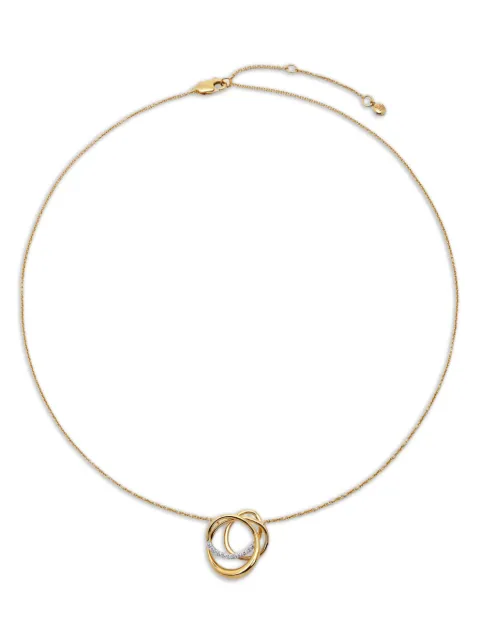 Monica Vinader interlocking-circles diamond necklace Gold GPNKMUMWLGD