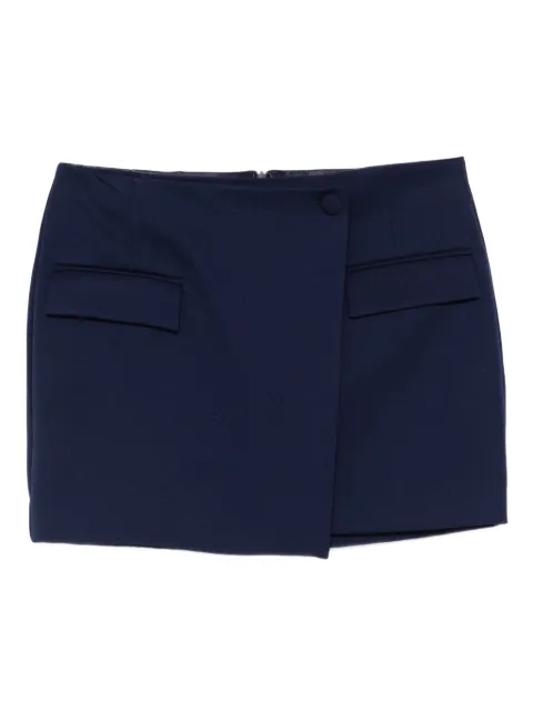 Patrizia Pepe wrap-front mini skirt Blue 8G0483A623