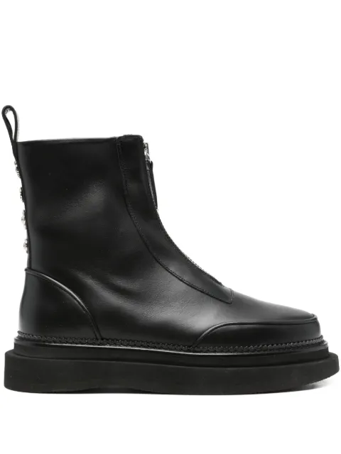 Toga Virilis zip-front embellished boots Black FTVRM1430090A9