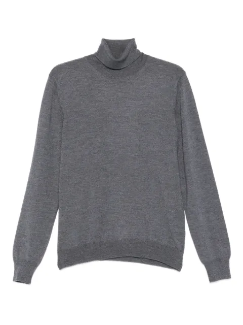 Tagliatore turtleneck wool sweater Grey MILESGSI2501