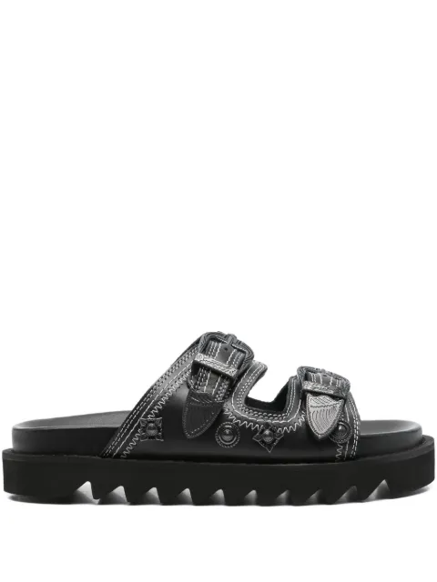 Toga Pulla embellished-buckle sandals Black FTGPW143209009