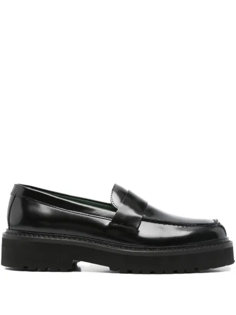 VINNY'S strap leather loafers Black 15601