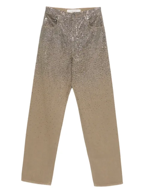 Golden Goose Swarovski-crystal-embellished jeans Neutrals GWP00844P00207515184
