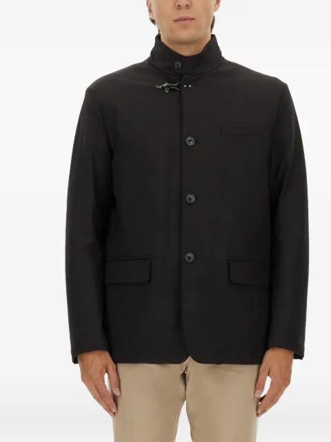 Fay flap-pocket buttoned jacket Black NAM1951036JXRF