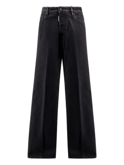 DSQUARED2 leather-patch jeans Black S74LB1768D30015
