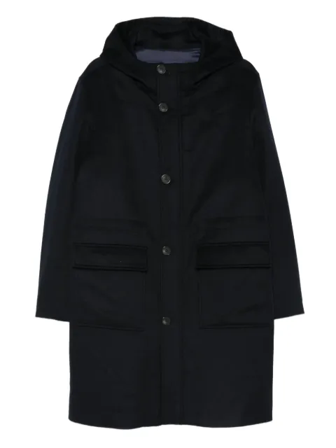 Liska hooded wool coat Blue HSWX55061
