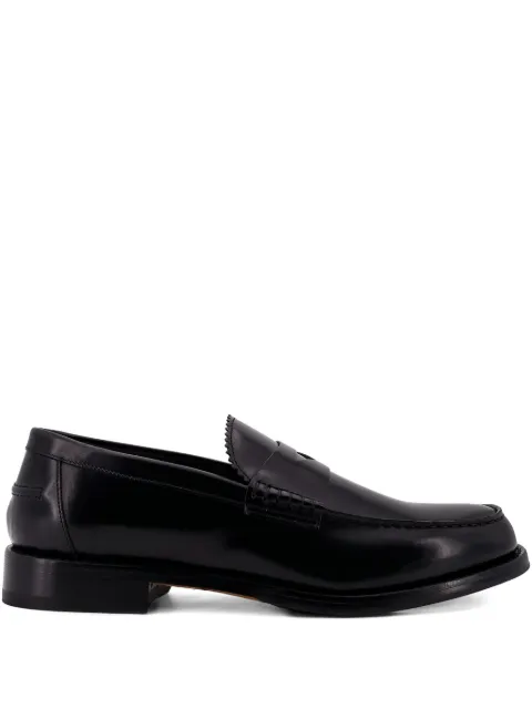 Doucal's penny leather loafers Black DU3241BRANUF159