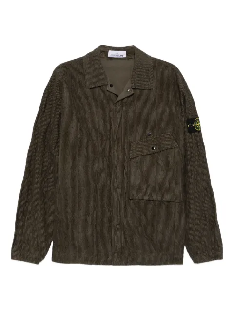 Stone Island ribbed corduroy shirt jacket Green K2S151200020S0229