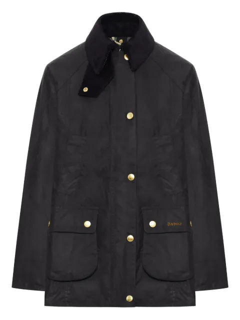 Barbour Beadnell corduroy-collar coat Black LWX1402BK71