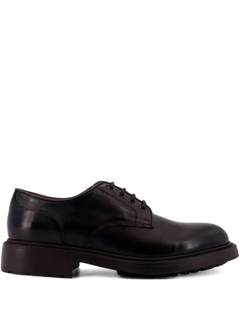 Doucal's lace-up leather derby shoes Brown DU3501HENRUF188