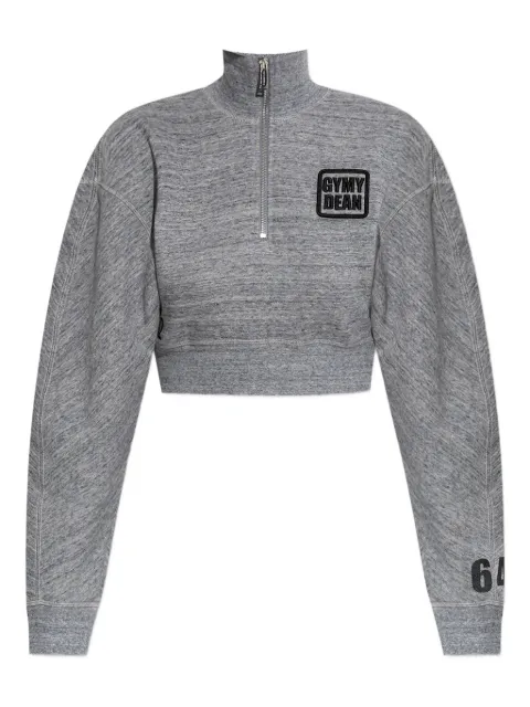 DSQUARED2 zip appliqué knitwear Grey S75GU0607S25477