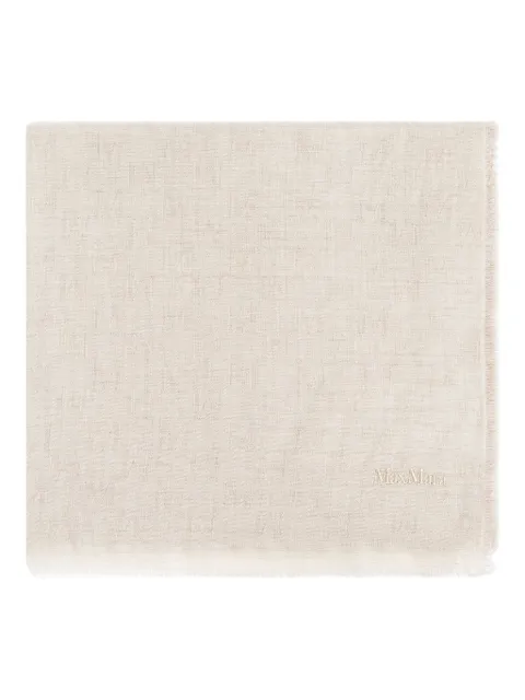 Max Mara magic-pattern wool scarf Neutrals 2524546051600