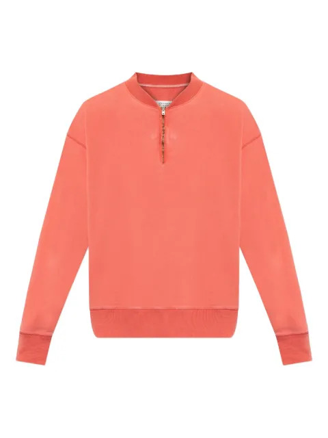 Maison Margiela half-zip cotton sweatshirt Orange S50GU0242S25570