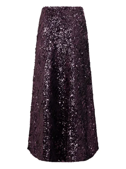 Rabanne sequin maxi skirt Purple 25HCJU145PO0400