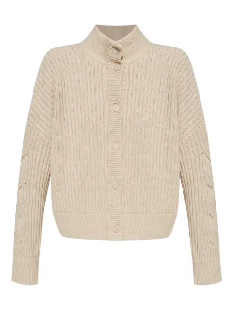 Max Mara cable-knit ribbed cardigan Neutrals 2521346032600