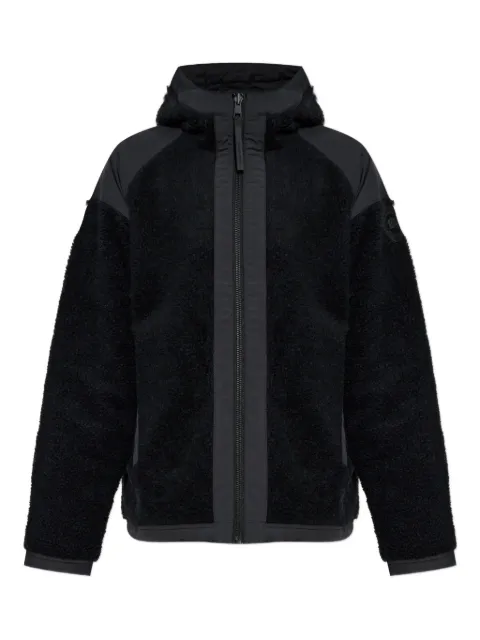 Canada Goose logo-patch fleece jacket Black 7067M