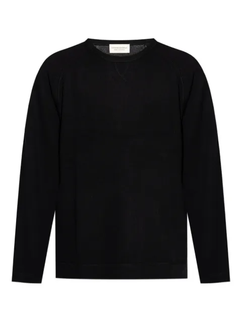 Officine Generale raglan-sleeve sweater Black DLCXKNT316
