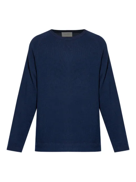 Officine Generale raglan-sleeve sweater Blue DLCXKNT314