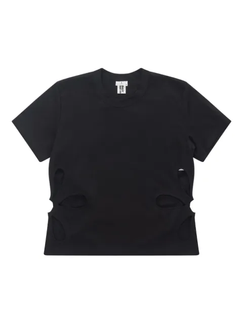 Noir Kei Ninomiya crew-neck short-sleeve T-shirt Black 3PT001
