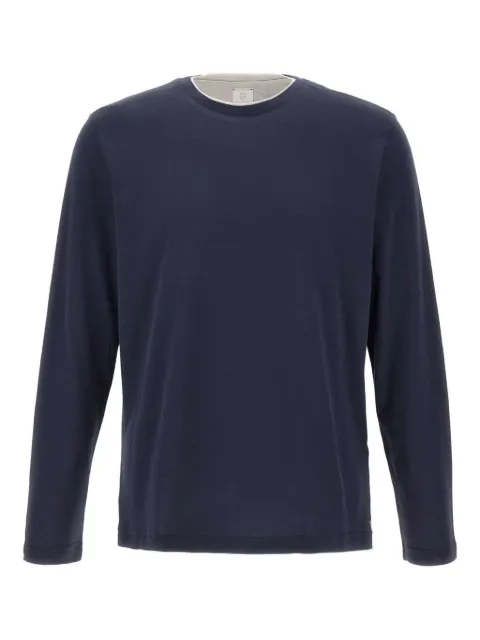 Eleventy long-sleeve crew-neck sweater Blue L75TSHL02TES0L3011113