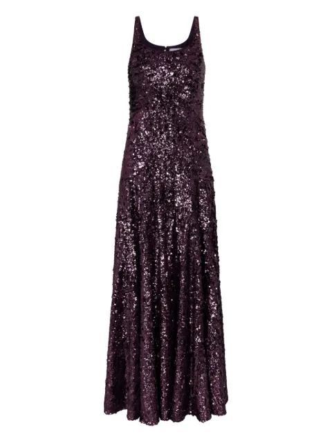 Rabanne sequin-embellished maxi dress Purple 25HCRO204PO0400
