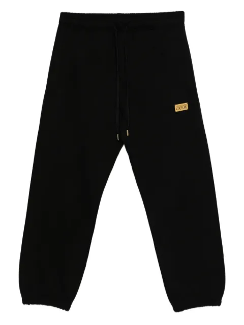 Versace Jeans Couture logo-plaque sweatpants Black 79GAAT07CF01T